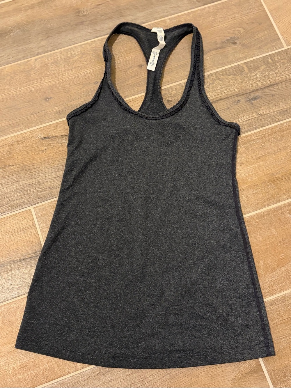 lululemon athletica Black Racerback Tank Sz 6